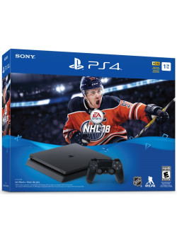 Игровая приставка Sony PlayStation 4 Slim 1TB Black (CUH-2116B) + NHL 18